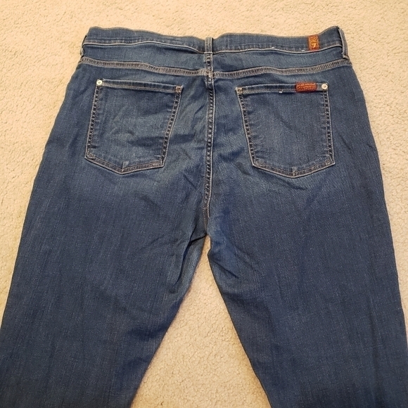 7 For All Mankind B(air) Maternity Ankle Skinny Frayed Hem Jeans 32 - Picture 6 of 9